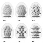 Набор из 6 мастурбаторов Tenga EGG IV с различным рельефом - Tenga - в Белгороде купить с доставкой