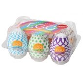 Набор из 6 мастурбаторов Tenga EGG IV с различным рельефом - Tenga - в Белгороде купить с доставкой
