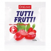 Гель-смазка Tutti-frutti со вкусом барбариса - 4 гр. - Биоритм - купить с доставкой в Белгороде