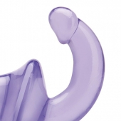 Фиолетовый безремневой страпон Strapless Strap-On - Lux Fetish - купить с доставкой в Белгороде