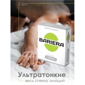 Ультратонкие презервативы Bariera Ultra Thin - 3 шт. - Bariera - купить с доставкой в Белгороде