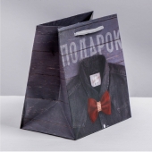 Ламинированный квадратный пакет «Мужской стиль» - 14 х 14 х 9 см. - Сима-Ленд - купить с доставкой в Белгороде