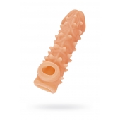 Телесная закрытая насадка с пупырышками Cock Sleeve Size M - 15,6 см. - KOKOS - в Белгороде купить с доставкой
