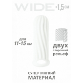 Белый фаллоудлинитель Homme Wide - 13 см. - Lola Games - в Белгороде купить с доставкой