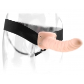 Полый страпон 8  Hollow Strap-On телесного цвета - 19 см. - Pipedream - купить с доставкой в Белгороде