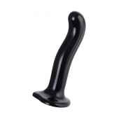 Черный стимулятор для пар P G-Spot Dildo Size M - 18 см. - Strap-on-me - в Белгороде купить с доставкой