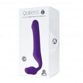 Фиолетовый безремневой страпон Queens L - Adrien Lastic - купить с доставкой в Белгороде