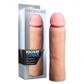 Телесная фаллическая насадка на пенис Magnum Xtender - 23 см. - Blush Novelties - в Белгороде купить с доставкой