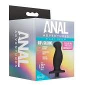 Черный анальный вибромассажёр Silicone Vibrating Prostate Massager 02 - 10,8 см. - Blush Novelties - в Белгороде купить с доставкой