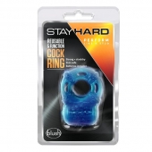 Голубое эрекционное виброкольцо Reusable 5 Function Cock Ring - Blush Novelties - в Белгороде купить с доставкой