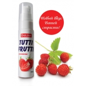 Гель-смазка Tutti-frutti с земляничным вкусом - 30 гр. - Биоритм - купить с доставкой в Белгороде