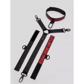 Ошейник с наручниками Reversible Faux Leather Collar and Wrist - Fifty Shades of Grey - купить с доставкой в Белгороде