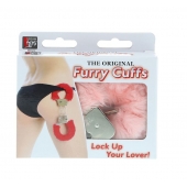 Металлические наручники с розовой меховой опушкой METAL HANDCUFF WITH PLUSH PINK - Dream Toys - купить с доставкой в Белгороде