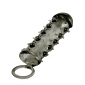 Дымчатая стимулирующая насадка с закрытой головкой SAMURAI PENIS SLEEVE BLACK - 14,5 см. - NMC - в Белгороде купить с доставкой