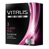 Ультратонкие презервативы VITALIS PREMIUM super thin - 3 шт. - Vitalis - купить с доставкой в Белгороде