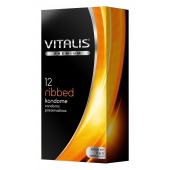 Ребристые презервативы VITALIS PREMIUM ribbed - 12 шт. - Vitalis - купить с доставкой в Белгороде