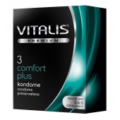 Контурные презервативы VITALIS PREMIUM comfort plus - 3 шт. - Vitalis - купить с доставкой в Белгороде