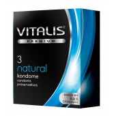 Классические презервативы VITALIS PREMIUM natural - 3 шт. - Vitalis - купить с доставкой в Белгороде