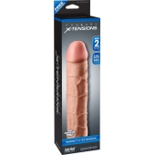 Телесная насадка Fantasy X-tensions Perfect 2  Extension - 20,3 см. - Pipedream - в Белгороде купить с доставкой