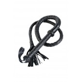 Длинный кожаный кнут с хлопушками на конце - ToyFa - купить с доставкой в Белгороде