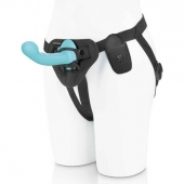 Голубая изогнутая насадка 6in Remote Control Ripple P-Spot G-Spot на черных трусиках - 16 см. - Pegasus - купить с доставкой в Белгороде