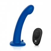 Синяя насадка Remote Control P-Spot G-Spot с черными трусиками - 20 см. - Pegasus - купить с доставкой в Белгороде