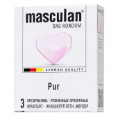 Супертонкие презервативы Masculan Pur - 3 шт. - Masculan - купить с доставкой в Белгороде