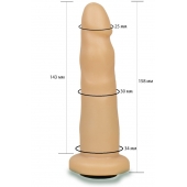 Телесная насадка Harness - 15,8 см. - LOVETOY (А-Полимер) - купить с доставкой в Белгороде