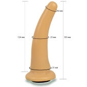 Телесная гладкая насадка Harness - 13,3 см. - LOVETOY (А-Полимер) - купить с доставкой в Белгороде