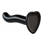 Черный фаллоимитатор-насадка Strap-On-Me P G spot Dildo size S - 16,4 см. - Strap-on-me - купить с доставкой в Белгороде