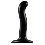 Черный фаллоимитатор-насадка Strap-On-Me P G spot Dildo size S - 16,4 см. - Strap-on-me - купить с доставкой в Белгороде