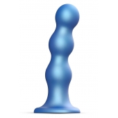 Голубая насадка Strap-On-Me Dildo Plug Balls size S - Strap-on-me - купить с доставкой в Белгороде
