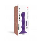 Фиолетовая насадка Strap-On-Me Dildo Geisha Balls size XL - Strap-on-me - купить с доставкой в Белгороде