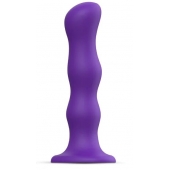 Фиолетовая насадка Strap-On-Me Dildo Geisha Balls size XL - Strap-on-me - купить с доставкой в Белгороде