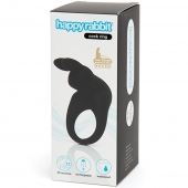 Черное эрекционное виброкольцо Happy Rabbit Rechargeable Rabbit Cock Ring - Happy Rabbit - в Белгороде купить с доставкой