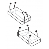 Фиксаторы для кровати WRAPAROUND MATTRESS RESTRAIN - Pipedream - купить с доставкой в Белгороде