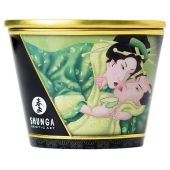 Массажная свеча Exotic Green Tea с ароматом зелёного чая - 170 мл. - Shunga - купить с доставкой в Белгороде