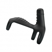 Черная вибронасадка на пенис Vibrating Penis Sling - Baile - в Белгороде купить с доставкой