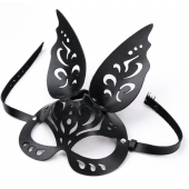 Черная ажурная маска  Зайка  с ушками - Crazy Handmade - купить с доставкой в Белгороде