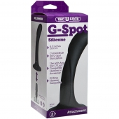 Черная изогнутая насадка Vac-U-Lock G-Spot - 16,5 см. - Doc Johnson - купить с доставкой в Белгороде