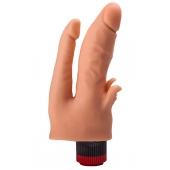 Двойной анально-вагинальный гелевый вибратор - 17 см. - LOVETOY (А-Полимер)