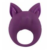 Фиолетовое перезаряжаемое эрекционное кольцо Kitten Kiki - Lola Games - в Белгороде купить с доставкой