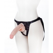 Реалистичный фаллос на поясе Harness - 20,5 см. - LOVETOY (А-Полимер) - купить с доставкой в Белгороде