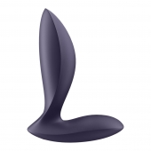 Фиолетовый анальный вибростимулятор Power Plug - Satisfyer - в Белгороде купить с доставкой