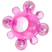 Эрекционное кольцо c бусинками - Toyfa Basic - в Белгороде купить с доставкой