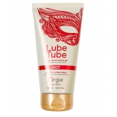 Интимный гель на водной основе Lube Tube Hot с разогревающим эффектом - 150 мл. - ORGIE - купить с доставкой в Белгороде