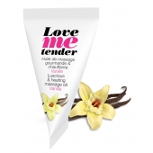 Съедобное согревающее массажное масло Love Me Tender Vanilla с ароматом ванили - 10 мл. - Love to Love - купить с доставкой в Белгороде