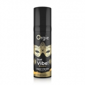 Съедобный гель Dual Vibe Pina Colada с эффектом вибрации и вкусом коктейля пина колада - 15 мл. - ORGIE - купить с доставкой в Белгороде