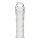 Текстурированная насадка на пенис Clear Textured Penis Enhancing Sleeve Extension - 16,5 см. - BlueLine - в Белгороде купить с доставкой