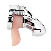 Клетка на пенис из металла Obedience Cock Cage - BlueLine - купить с доставкой в Белгороде